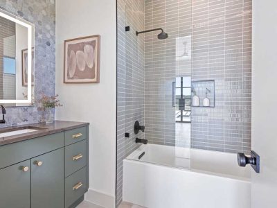 Bathroom Tile Wall Installation