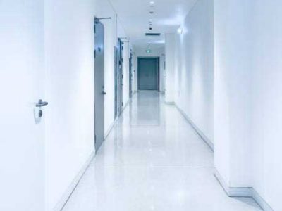 Hospital Wall Painting Tile Flooring Installation