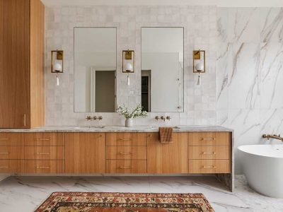 Modern Bathroom Cabinet Installation