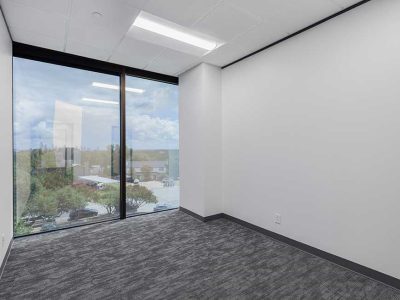 Office Space Window Pane Installation