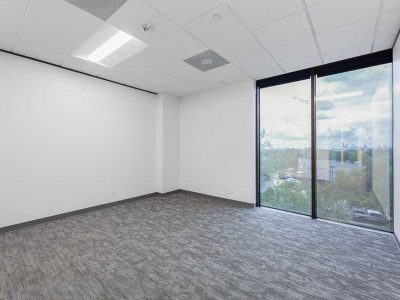 Office Space Window Pane Installation