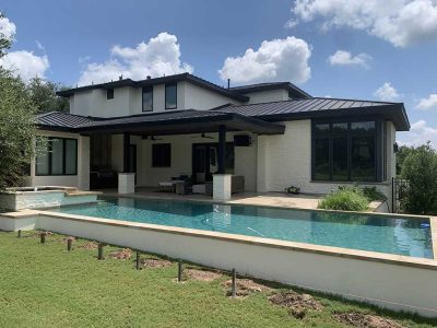 Poolside Covered Patio Construction